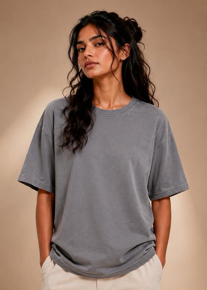 Classic Round Neck in Slate Grey