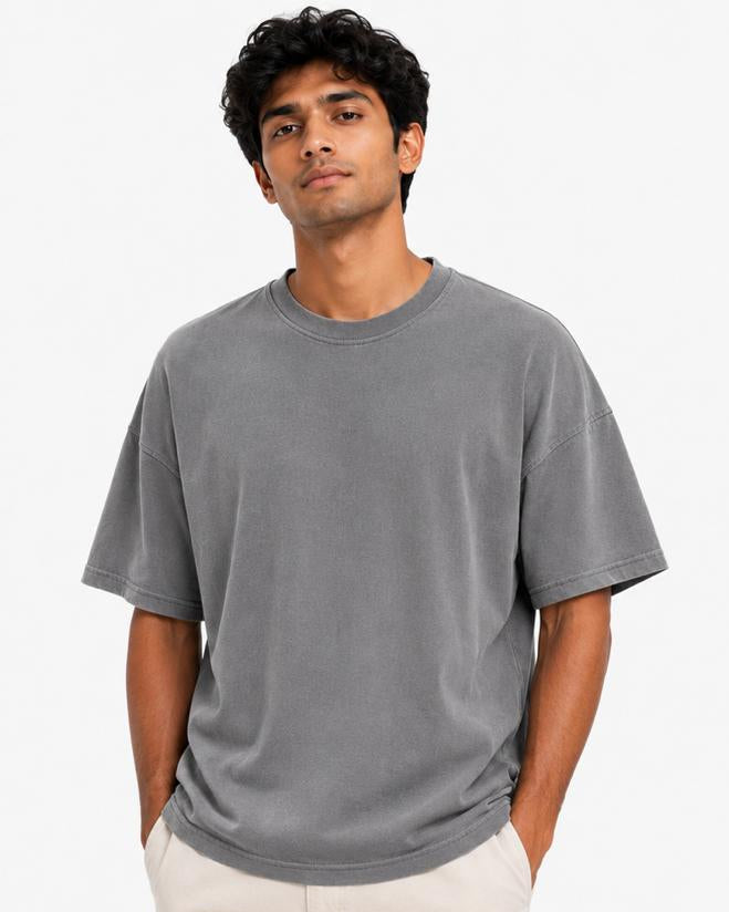 Classic Round Neck in Slate Grey