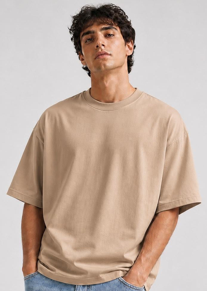 Drop Shoulder Oversized in Sand
